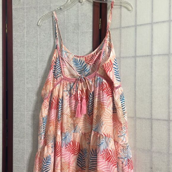 AMERICA & BEYOND POM POM TASSEL DETAILS SUNDRESS MAXI SIZE‎ XL - Picture 3 of 6